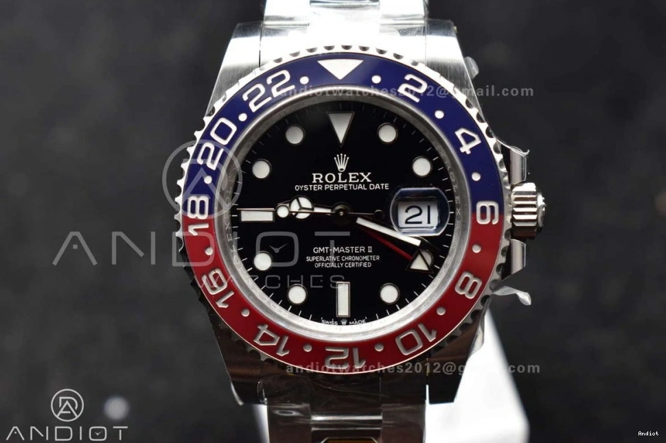 BLRO Weight Edition CHS Gold VR3285 Dial 126719 1:1 Factory GMT II on Oyster Gain Master Blue Bracelet Best 0305